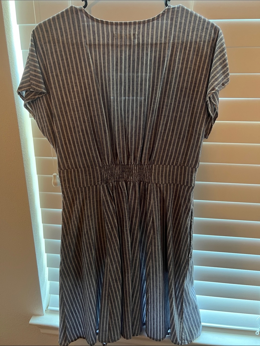 Marine Layer Camila Mini Dress in Blue & White Stripe - M - Picture 3 of 3